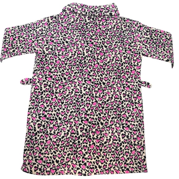 Victoria’s Secret Plush Pink Hearts Bathrobe Size XS/S - Picture 5 of 12